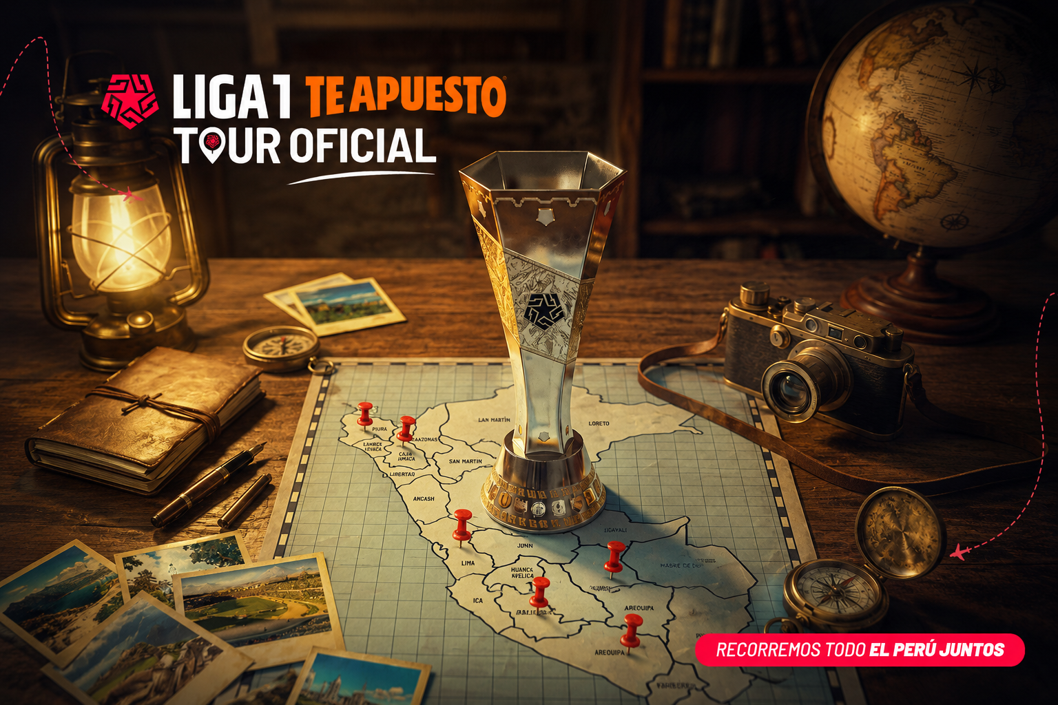 Tour oficial de la Liga1 Te Apuesto: una experiencia que llevará el trofeo a distintas ciudades del Perú